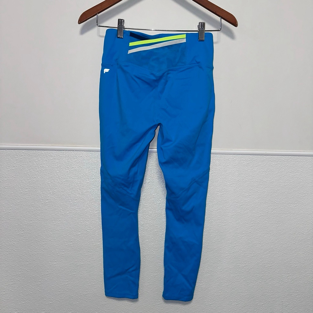 Women's Fabletics Motion365 Blue Yellow Active Leggings S? Measurements in Photo - Picture 9 of 13